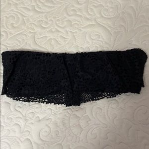 Black bikini bandeau top